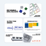 FANTECH SUPER MAXFIT AIR83 MK915 75% LOW PROFILE WIRELESS MECHANICAL KEYBOARD - 3 Connection Mode - Image 2