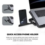 Fantech NC14 Notebook Cooler, efficient cooling performance, heigh adjustable with phone holder - Image 4