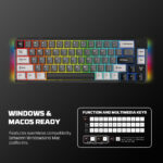 FANTECH ATOM PRO66 MK919  WIRELESS MECHANICAL GAMING KEYBOARD – TRI-MODE CONNECTION - Image 9