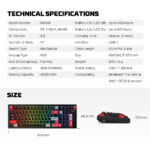 FANTECH ATOM PRO97 MK918 WIRELESS MECHANICAL GAMING KEYBOARD – TRI-MODE CONNECTION - Image 14