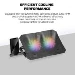 Fantech NC14 Notebook Cooler, efficient cooling performance, heigh adjustable with phone holder - Image 3