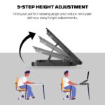 Fantech NC14 Notebook Cooler, efficient cooling performance, heigh adjustable with phone holder - Image 2