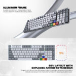 FANTECH SUPER MAXFIT AIR99 MK916 95% LOW PROFILE WIRELESS MECHANICAL KEYBOARD - 3 Connection Mode - Image 9