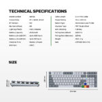FANTECH SUPER MAXFIT AIR99 MK916 95% LOW PROFILE WIRELESS MECHANICAL KEYBOARD - 3 Connection Mode - Image 6