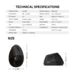 Fantech W195R  GO Comfy Mouse Vertical Ergonomic Design Wireless & Bluetooth Connection Compact Mouse - Image 11