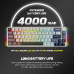 FANTECH ATOM PRO66 MK919  WIRELESS MECHANICAL GAMING KEYBOARD – TRI-MODE CONNECTION - Image 8