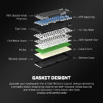 FANTECH ATOM PRO66 MK919  WIRELESS MECHANICAL GAMING KEYBOARD – TRI-MODE CONNECTION - Image 12