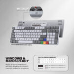 FANTECH SUPER MAXFIT AIR99 MK916 95% LOW PROFILE WIRELESS MECHANICAL KEYBOARD - 3 Connection Mode - Image 13