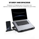 Fantech NC14 Notebook Cooler, efficient cooling performance, heigh adjustable with phone holder - Image 8