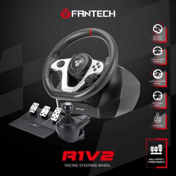 Fantech R1V2 Racing Wheel For PC/Playstation