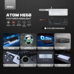 Fantech Atom HE68 MK811 Magnetic Wired Keyboard - Image 4