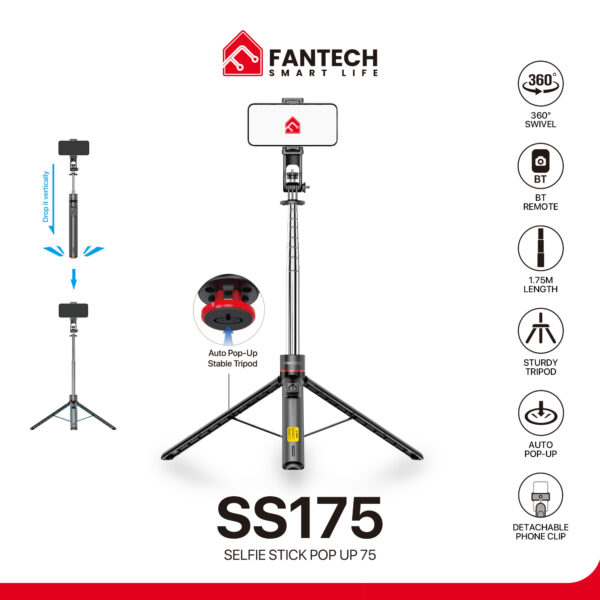 Fantech Snap Master SS175 Selfie Stick Tripod