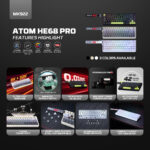 Fantech MK922 Atom HE68 Pro Wireless Magnetic Keyboard - Image 7