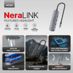 Fantech NeraLINK HC052 5-in-1 USB-C Hub - Image 2