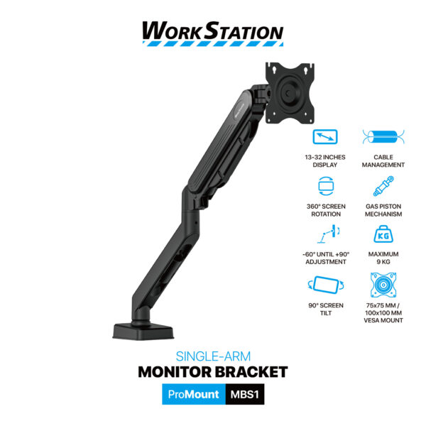 Fantech ProMount MBS1 – Elite Workstation Monitor Bracket