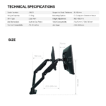 Fantech ProMount MBD1 – Elite Workstation Monitor Bracket - Image 12