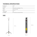 Fantech Snap Master SS175 Selfie Stick Tripod - Image 12