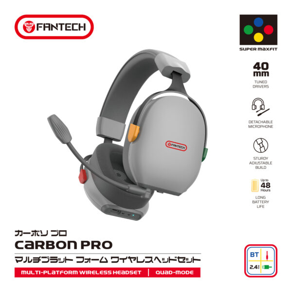 Fantech WHG06 Supermaxfit Series Carbon Pro Wireless Headset
