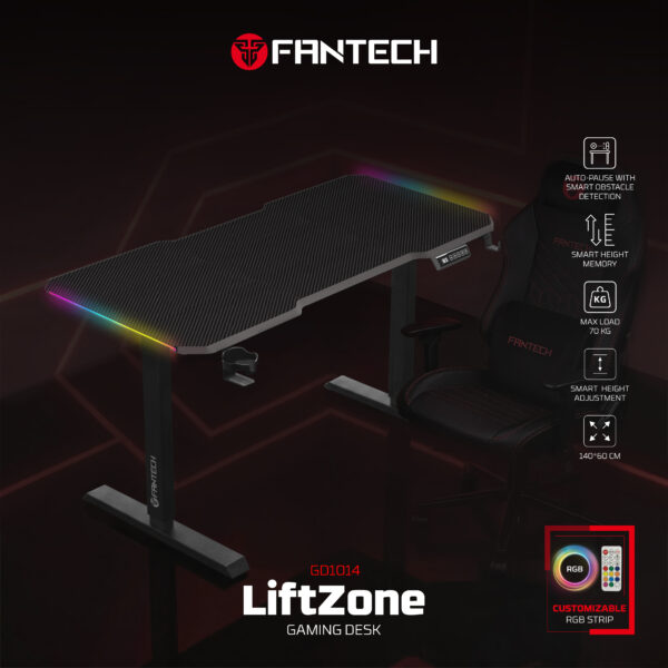 Fantech GD1014 LiftZone Adjustable Gaming Desk