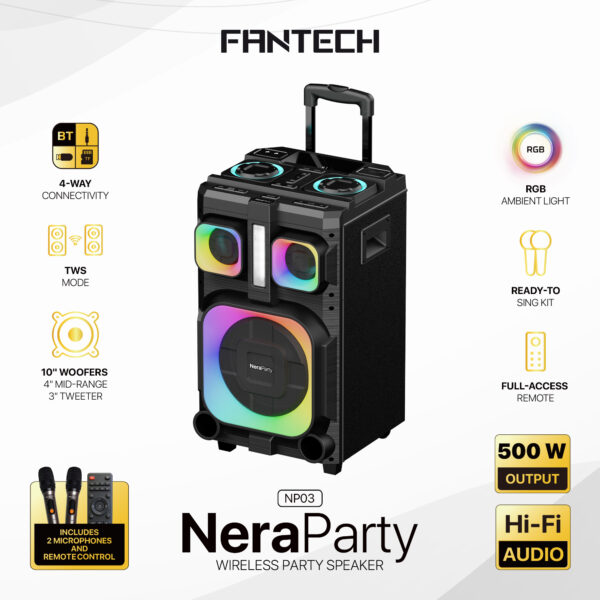 Fantech NeraParty NP03 Wireless Party Speaker