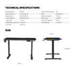 Fantech GD1014 LiftZone Adjustable Gaming Desk - Image 9