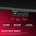Fantech GD1014 LiftZone Adjustable Gaming Desk - Image 8