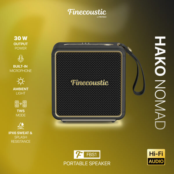 Finecoustic By Fantech FBS1 Portable Bluetooth Speaker